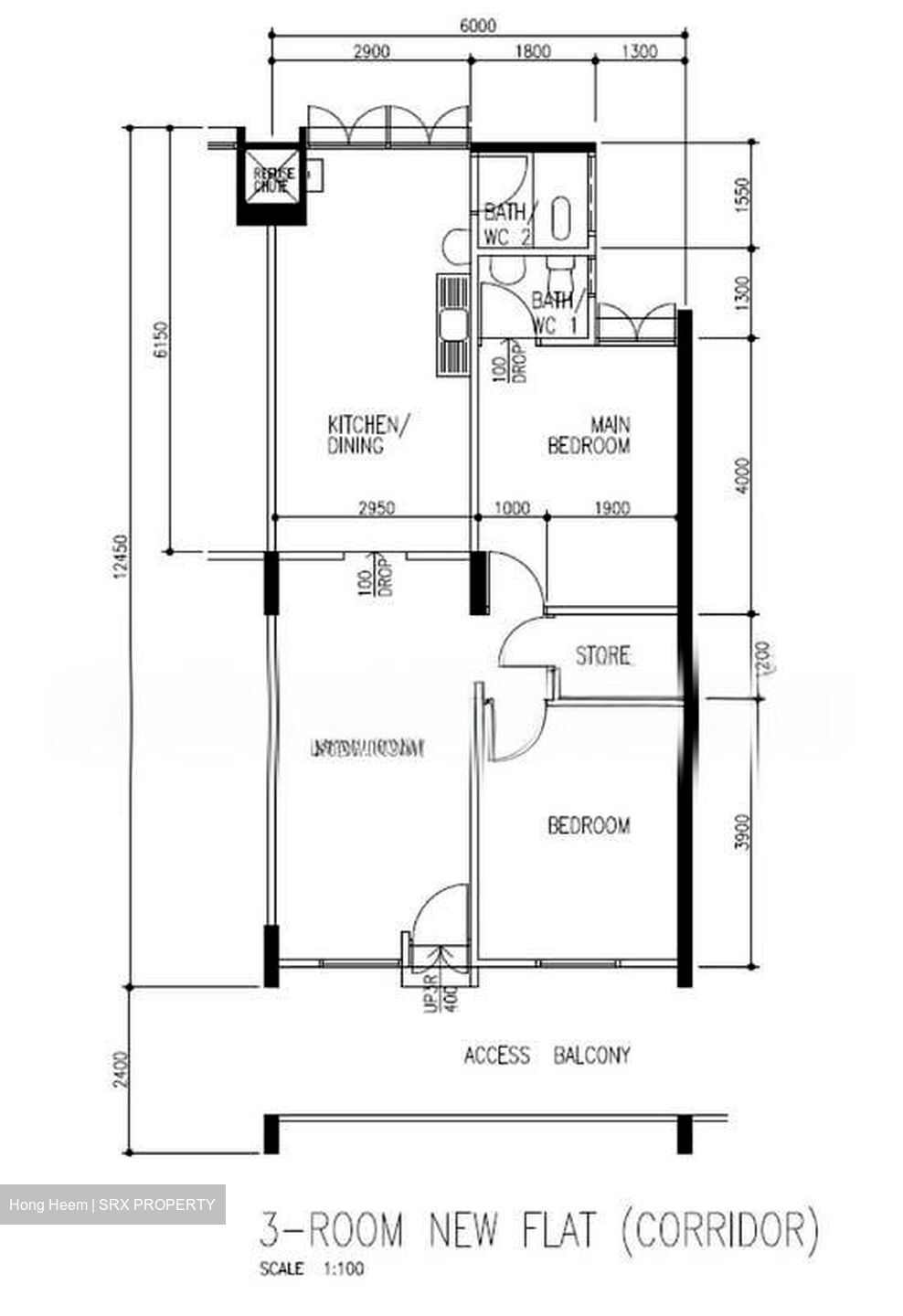 Blk 96 Geylang Bahru (Kallang/Whampoa), HDB 3 Rooms #595121201